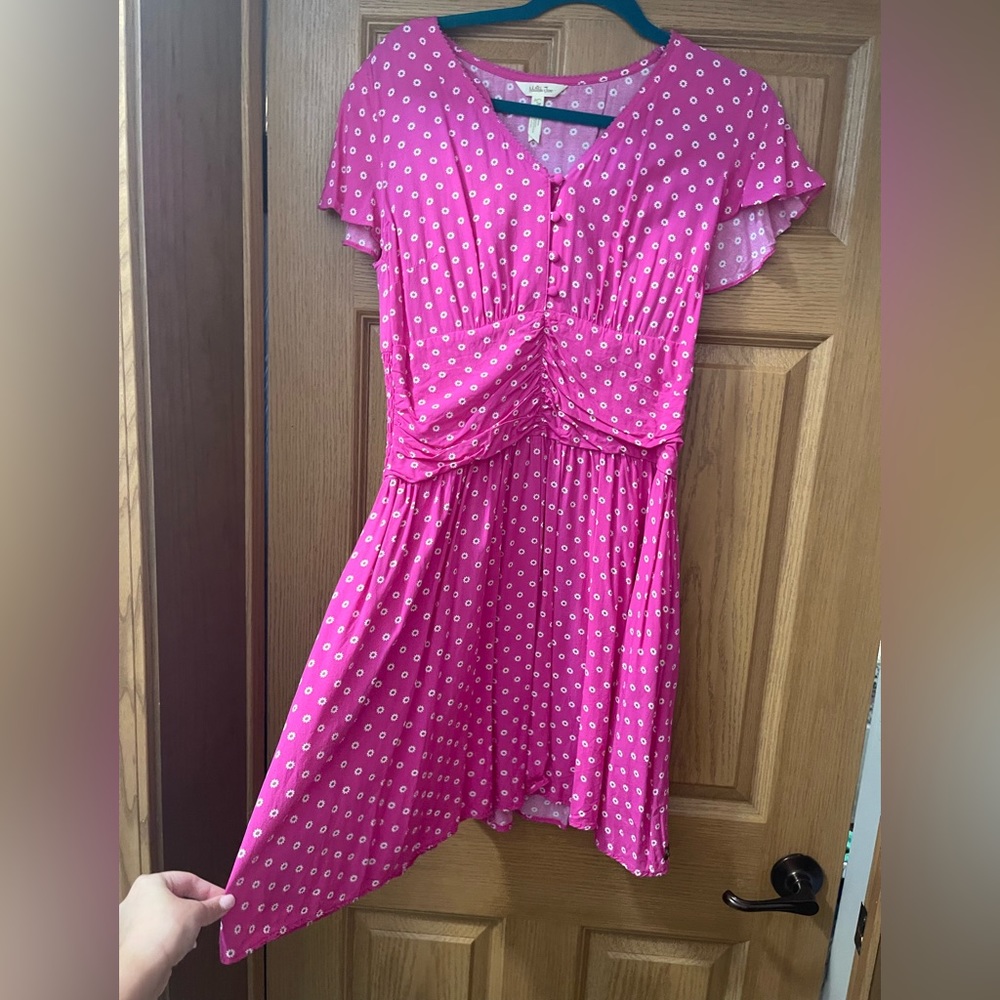 Matilda Jane - Pink floral knee length dress